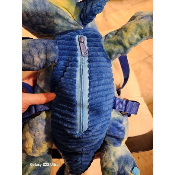 GOFFA Plus Triceratops Dinosaur Childs Backpack with Zipper 19" - Picture 7 of 8